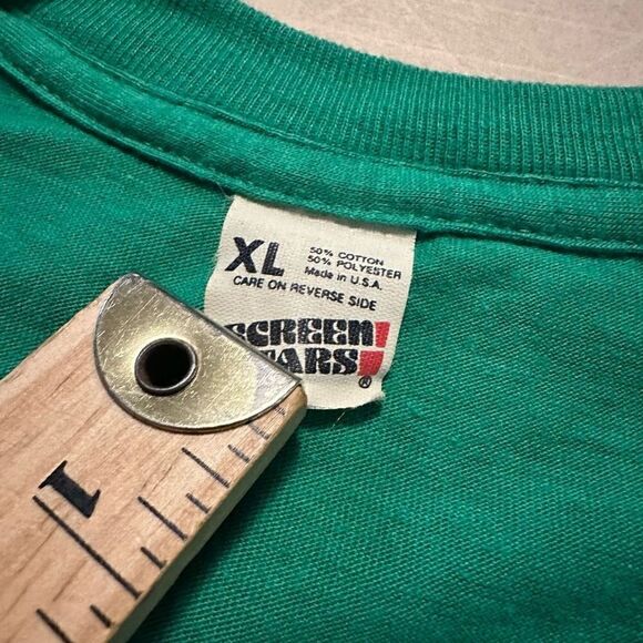 VTG 90s Screen Stars "Its a Blessing to be Irish" Single Stitch Graphic Shirt XL - Picture 5 of 7